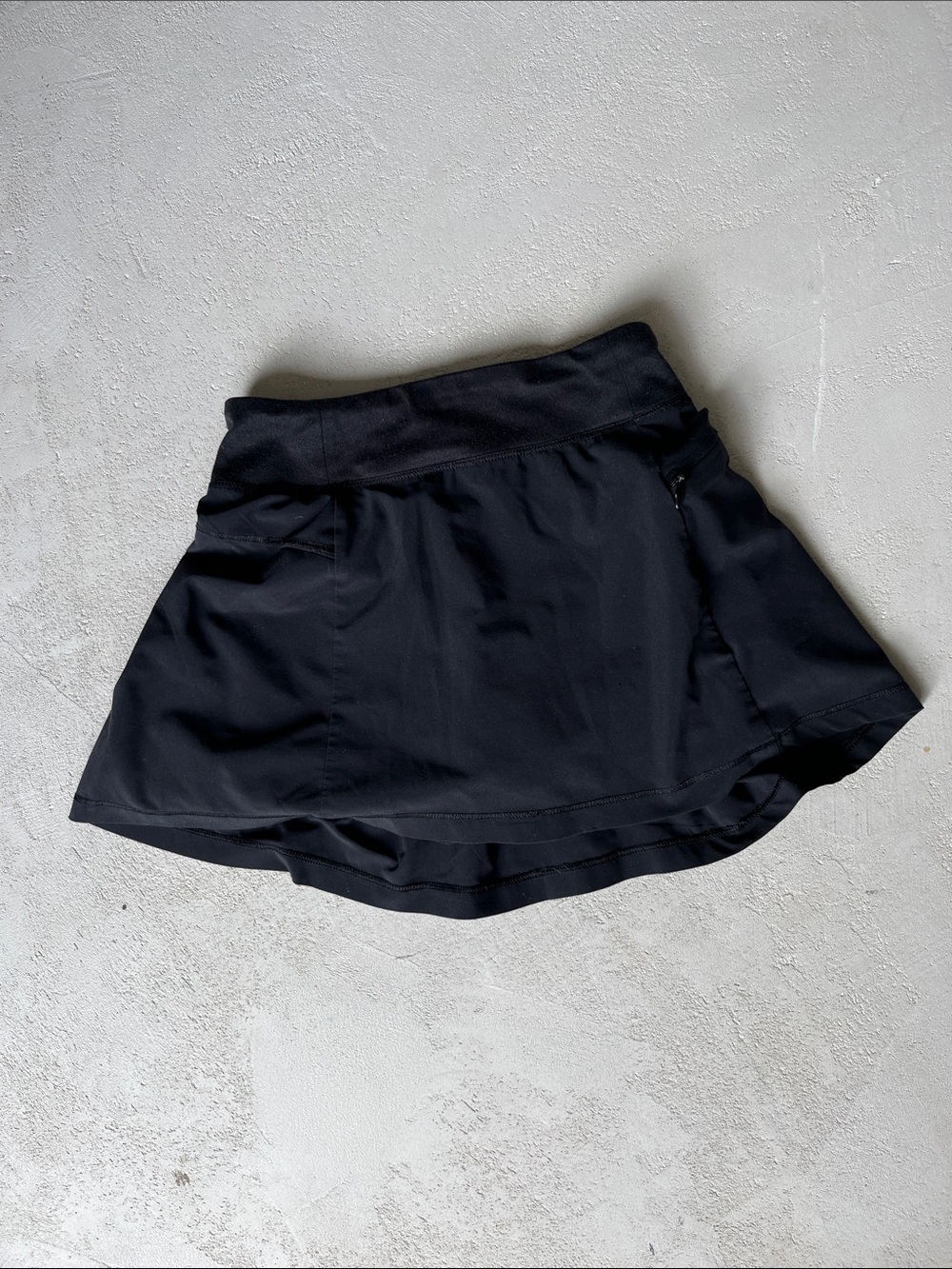 all in motion Black Athletic Skort with Built-In Shorts and pocket with zipper
